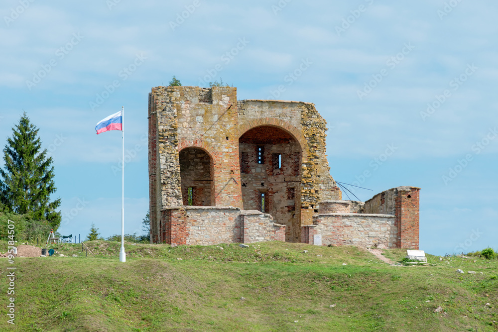 Archaeological Site Rurikovo mound. Veliky Novgorod