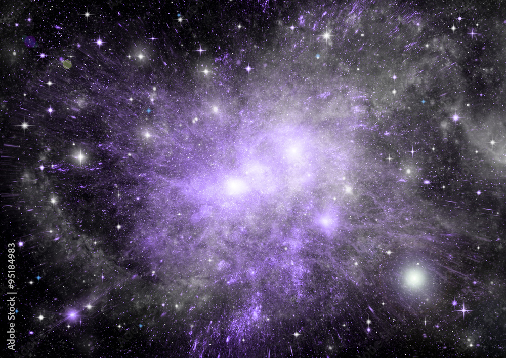 galaxy in a free space galaxy in a free space