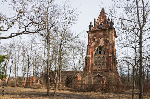 The Tower Chapelle in the Alexander Park, Tsarskoye Selo. Russia.