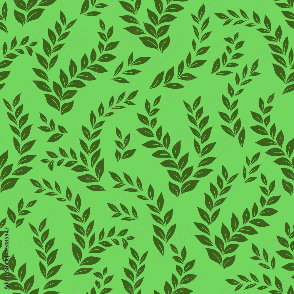  Floral pattern of leaves