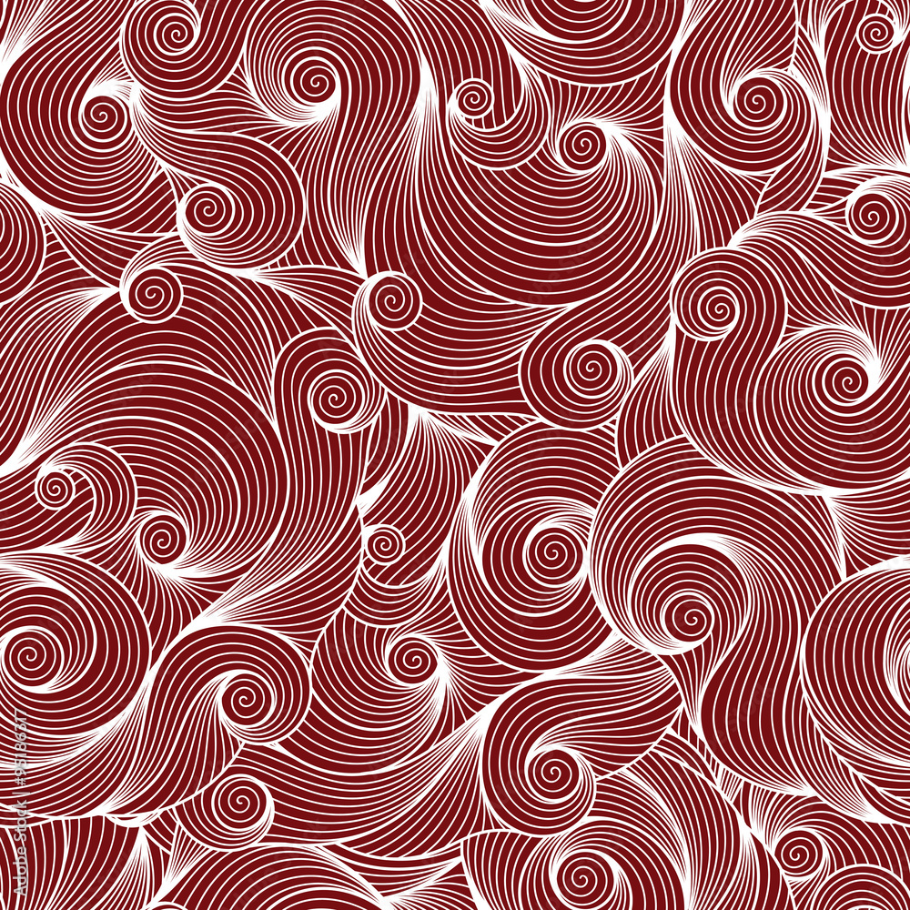 Doodle seamless background. Hand drawn