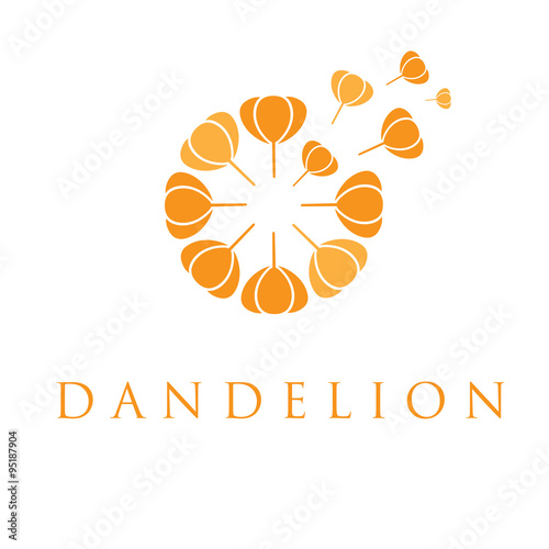 Fototapeta Naklejka Na Ścianę i Meble -  Illustration of concept dandelion. Vector