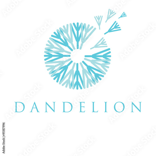 Fototapeta Naklejka Na Ścianę i Meble -  Illustration of concept dandelion. Vector