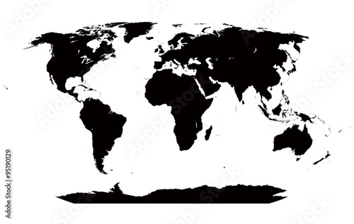Very detailed map of the world