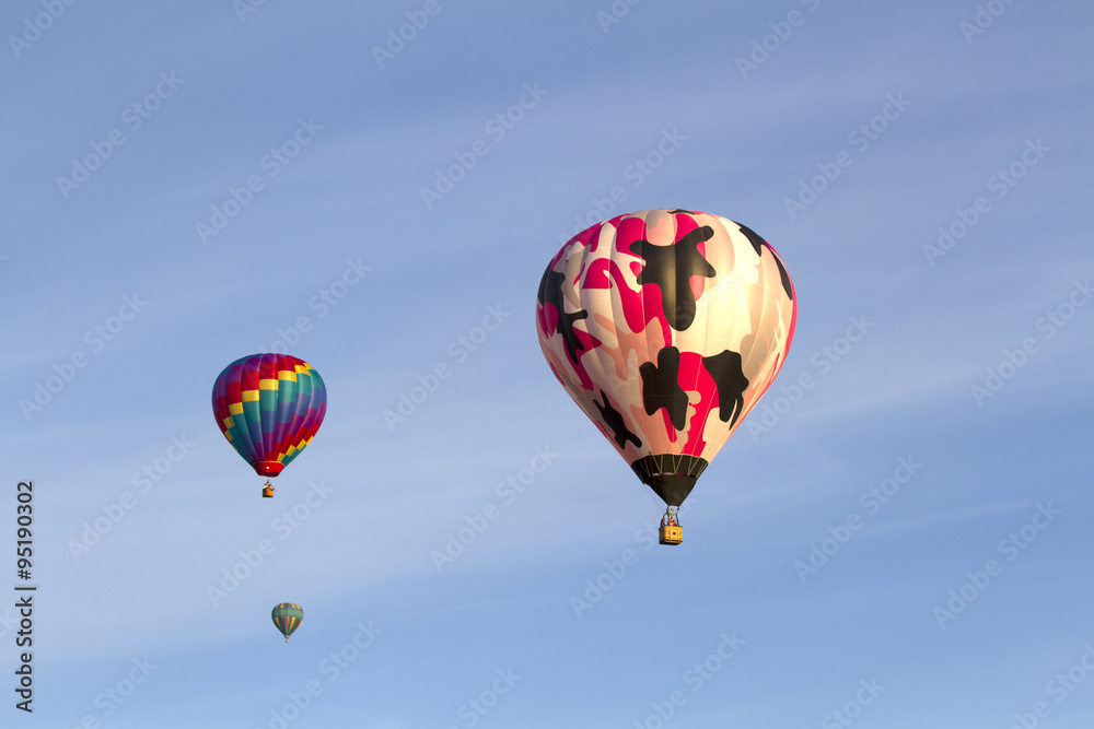 Obraz premium Three Hot Air Balloons