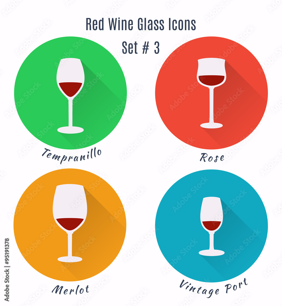 Set of vector icons. Variation of detailed hand drawn wine glass Set of vector icons. Variation of detailed hand drawn wine glass