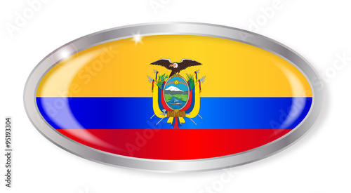 Free Download Ecuador Flag Oval Button - GFXLoad
