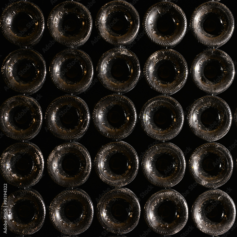 Stack of wine bottles Stack of wine bottles
