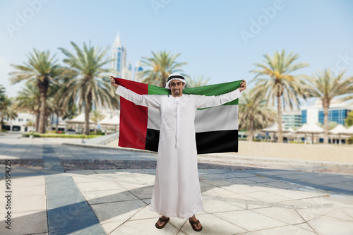 Male Holding Flag © Dangubic