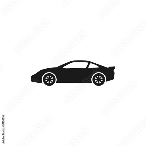 Car icon. Flat design style