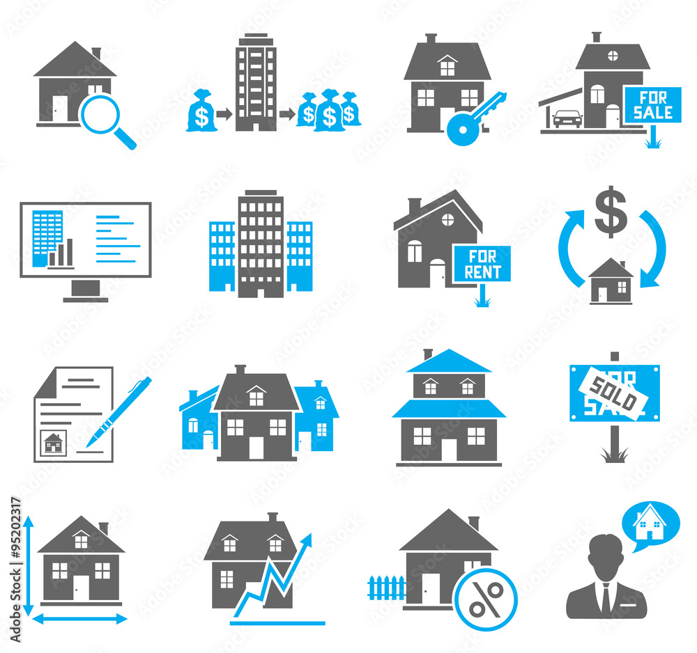 Real Estate Icons Set