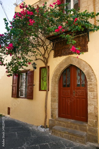 Fototapeta Naklejka Na Ścianę i Meble -  Old town of Lindos, Rhodes, Greece