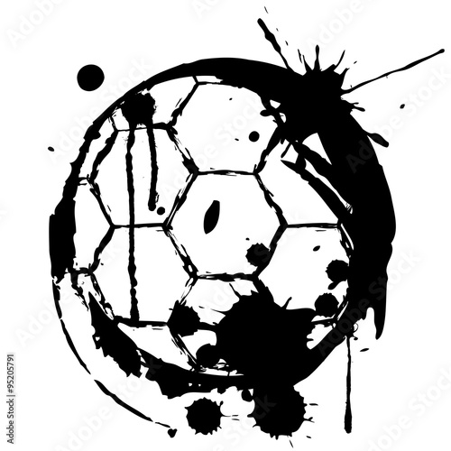 Logotipo Balon con manchas en blanco y negro