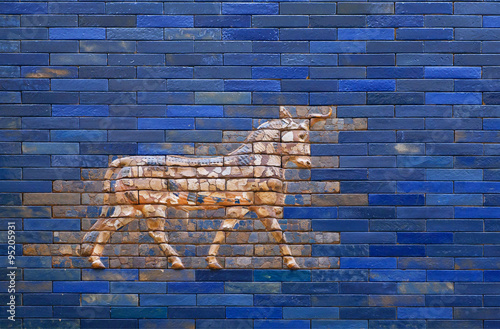 Aurochs from blue Ishtar Gate of Babylon