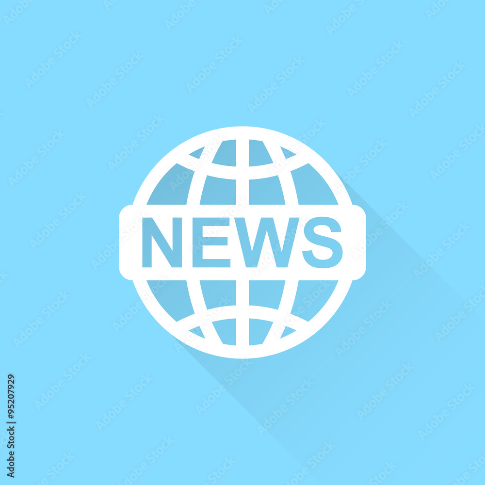 News vector icon. World globe symbol. News vector icon. World globe symbol.