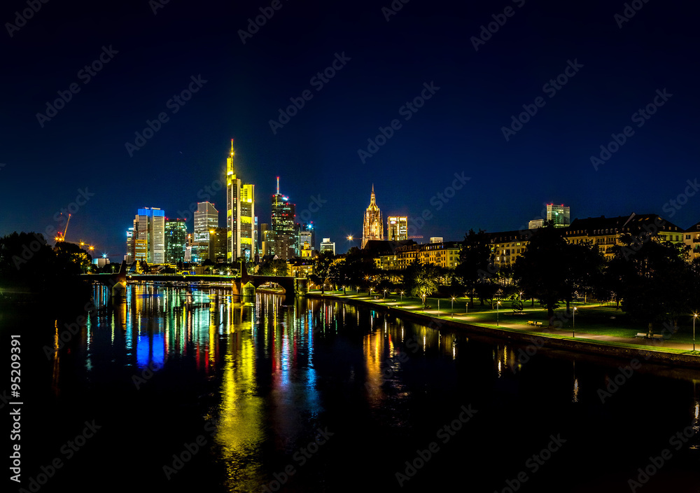 Frankfurt am Main during sunset