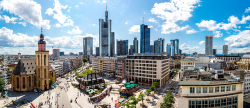 Financial district in Frankfurt