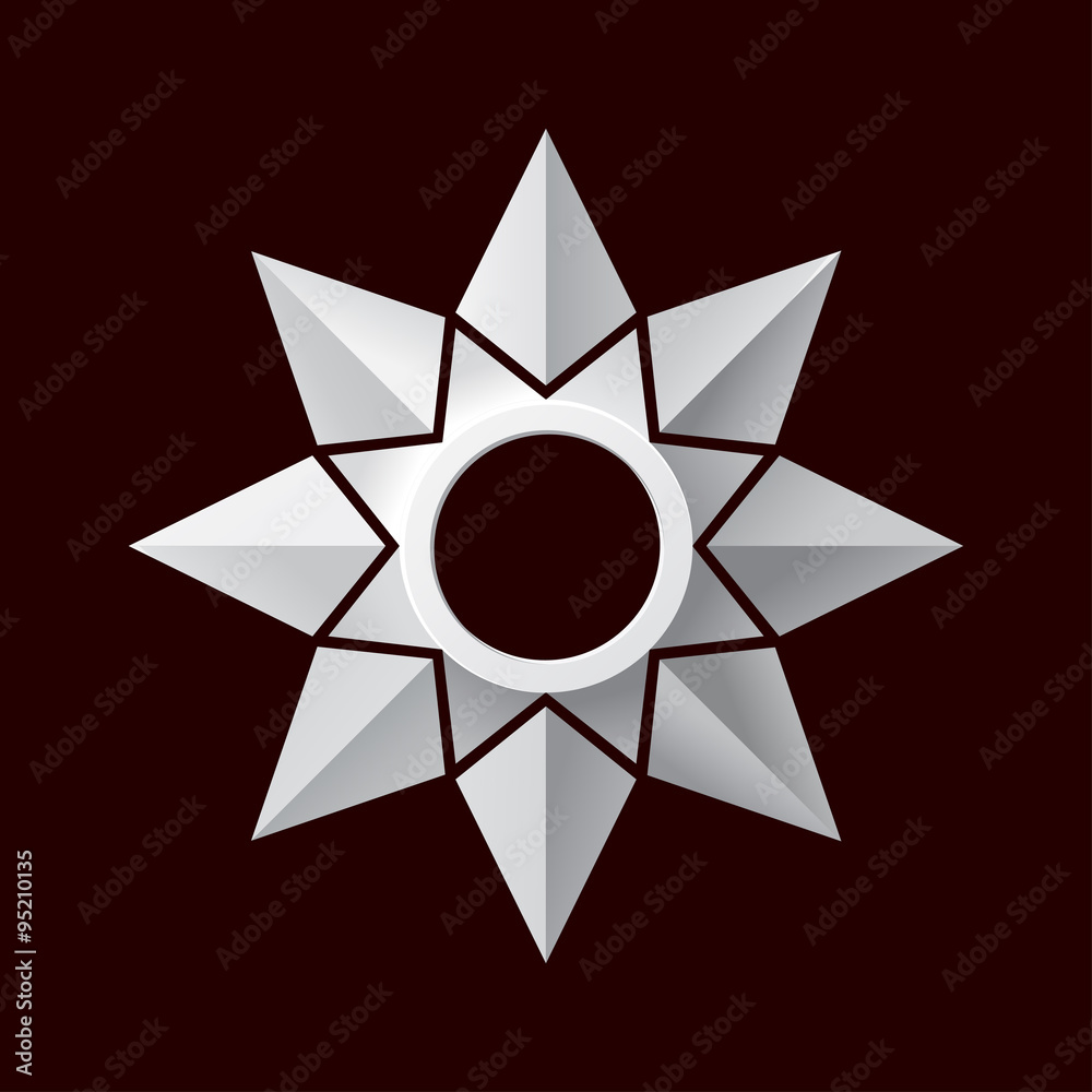 Star logo vector. Vector illustration in black and white Star logo vector. Vector illustration in black and white