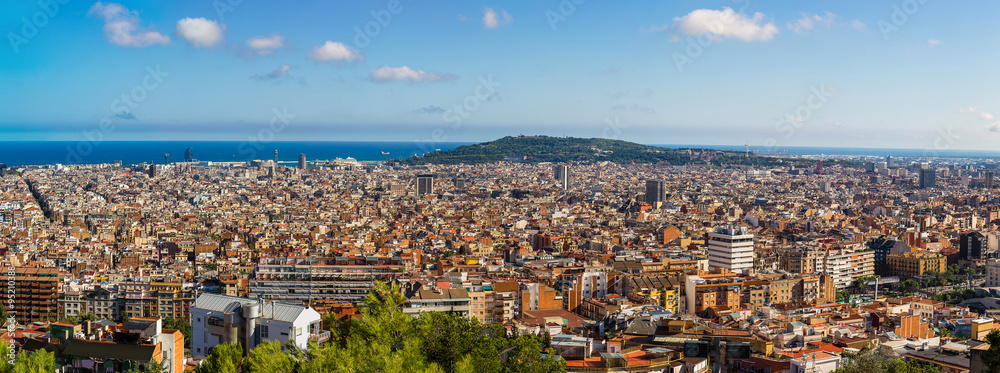 Obraz premium Panoramic view of Barcelona