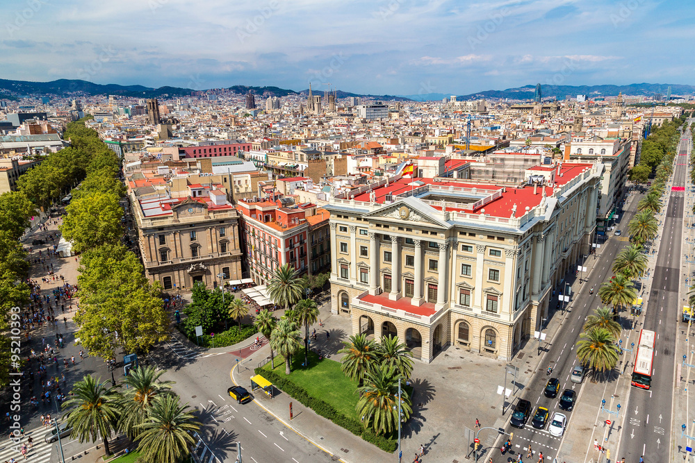 Panoramic view of Barcelona