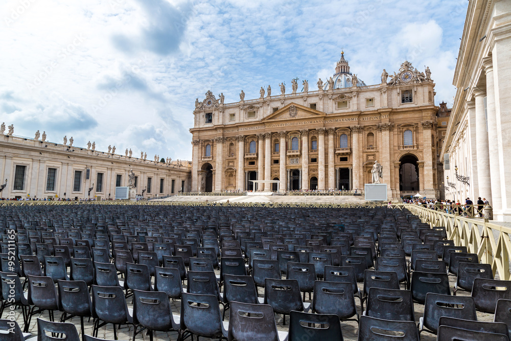 Naklejka premium Vatican in a summer day