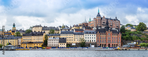 Ppanorama of the Old Town in Stockholm, Sweden