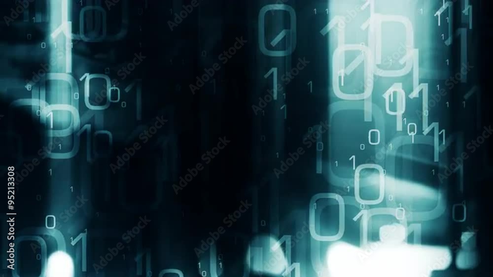 New technology hacker attack binary code abstract background 4k New technology hacker attack binary code abstract background 4k