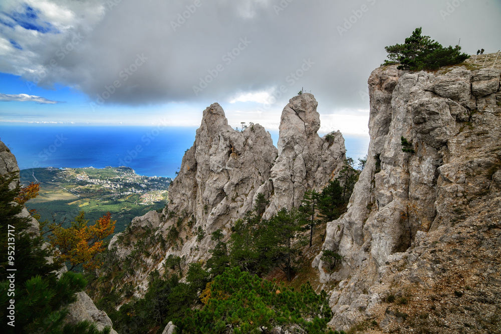 the magnificent nature of the Crimea at the height of 1234 meters above the sea level.