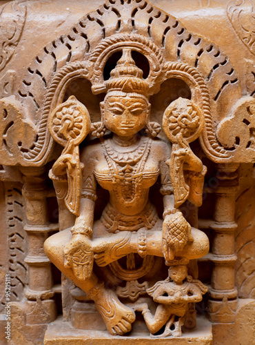 Relief of Goddess Tara, female Buddha, India.