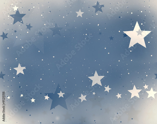 Festive Stars Christmas Winter New Year Design