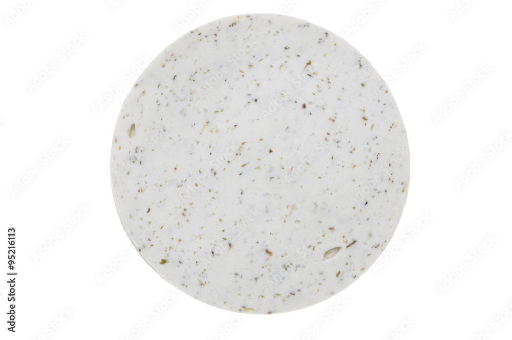 Slice of cheese isolated on white background Slice of cheese isolated on white background
