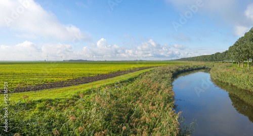 Canal through a rural landscape in autumn © Naj