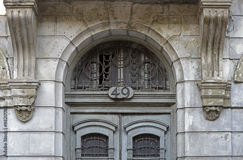 Door details of old building