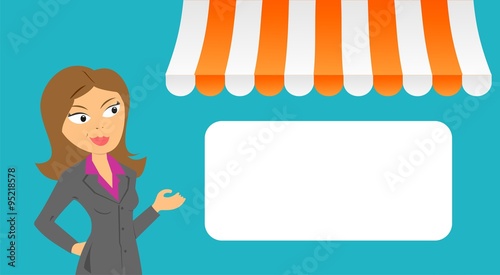Mujer de negocios - tienda on line