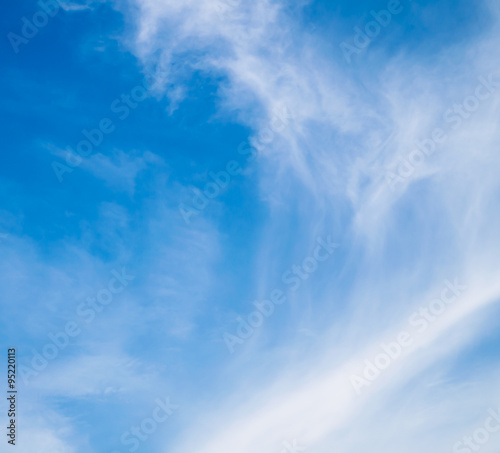 light blue sky and white cloud © slonme