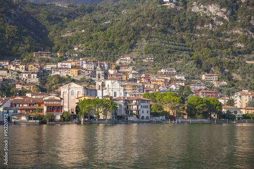 Small village of Predore, Lake Iseo (Italy) photo