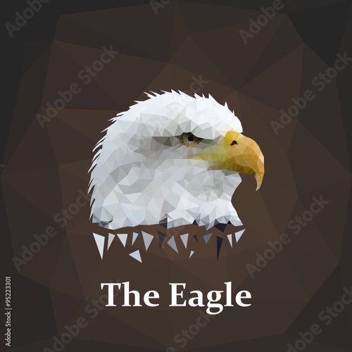 Eagle Head Lowpoly Vector