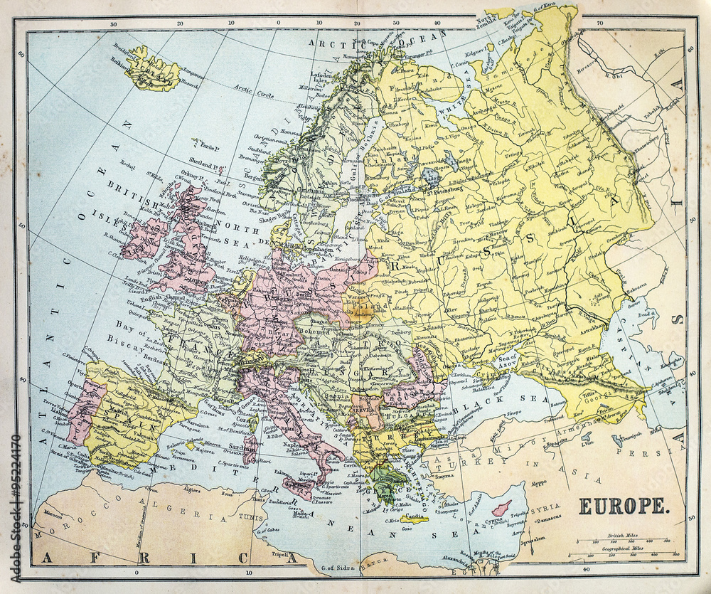Map of 19th Century Europe