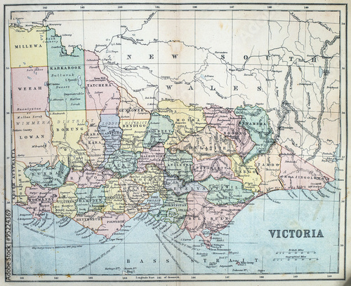 Map of Colonial Era Victoria