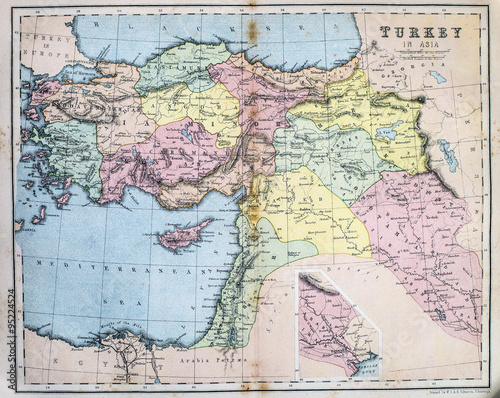 Map of 19th Century Turkey