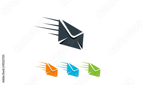 sent mail logo vector