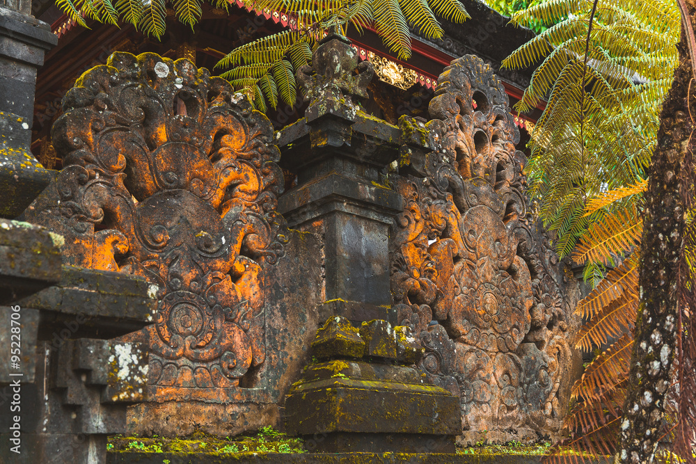 Fresco Hindu temple complex in Bali, indonesia