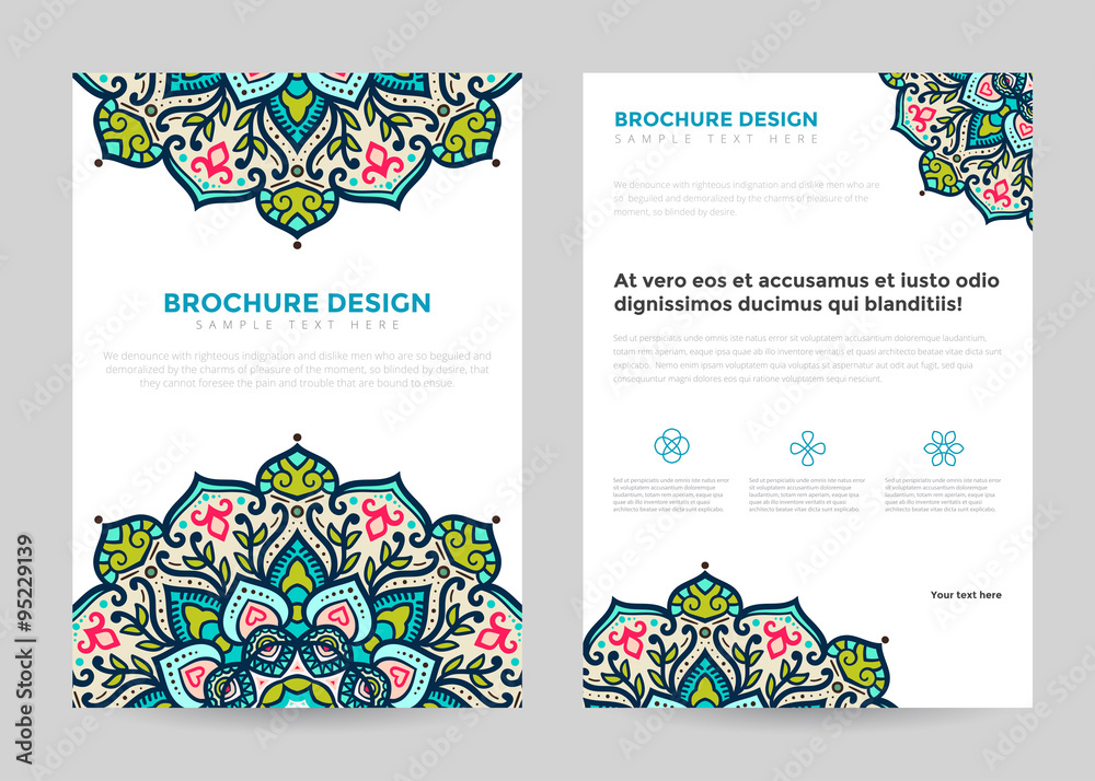 Business brochure design template Business brochure design template