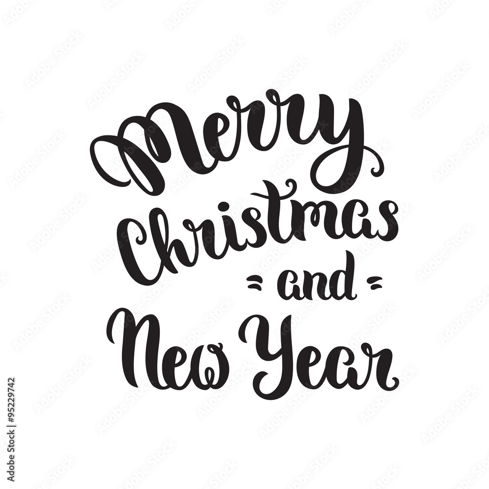 Merry Christmas lettering