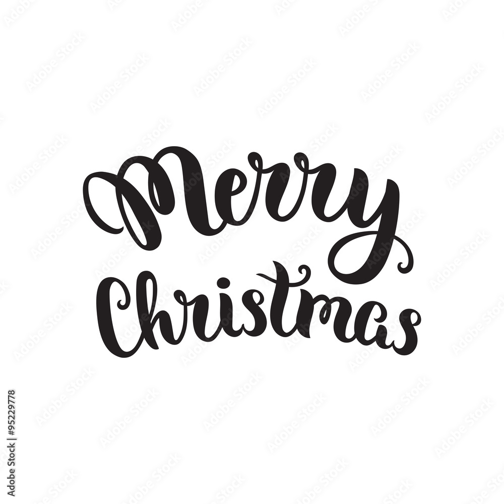 Merry Christmas lettering