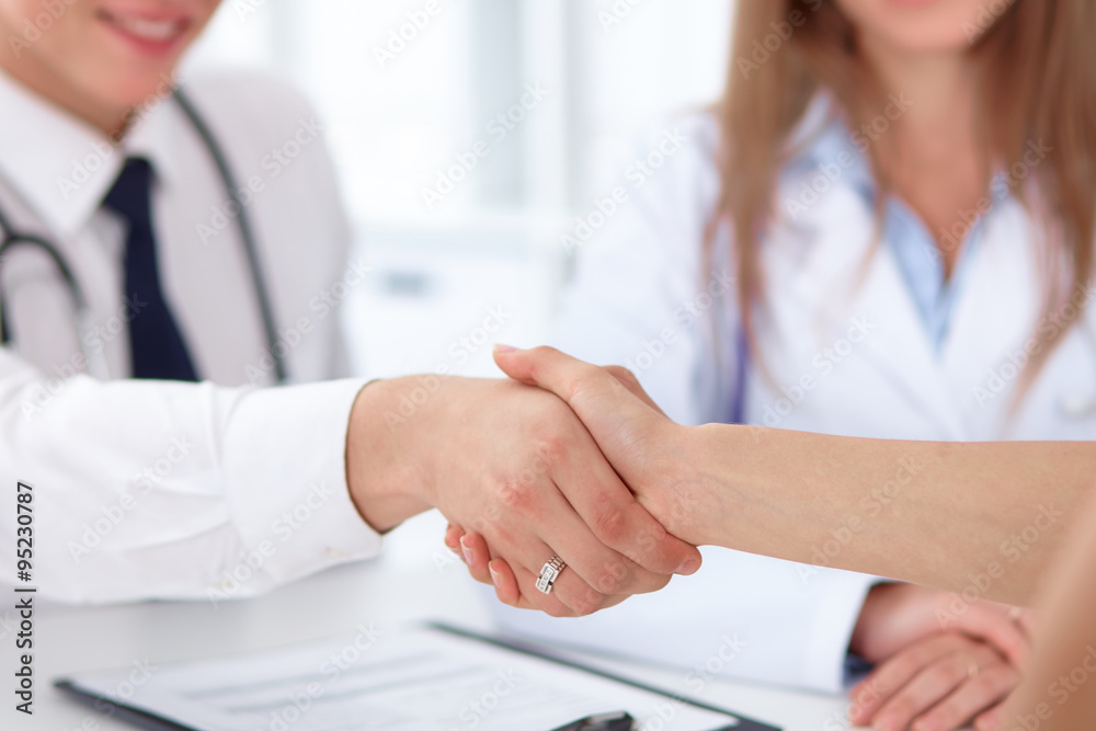 Partnership, trust and medical ethics concept Partnership, trust and medical ethics concept