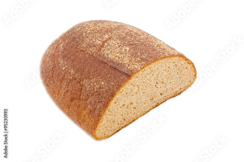 Brown bread on a light background