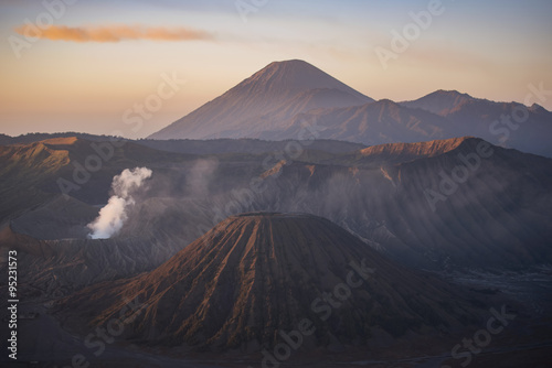 Sunrise at Mount Bromo volcano East Java, Indonesia.