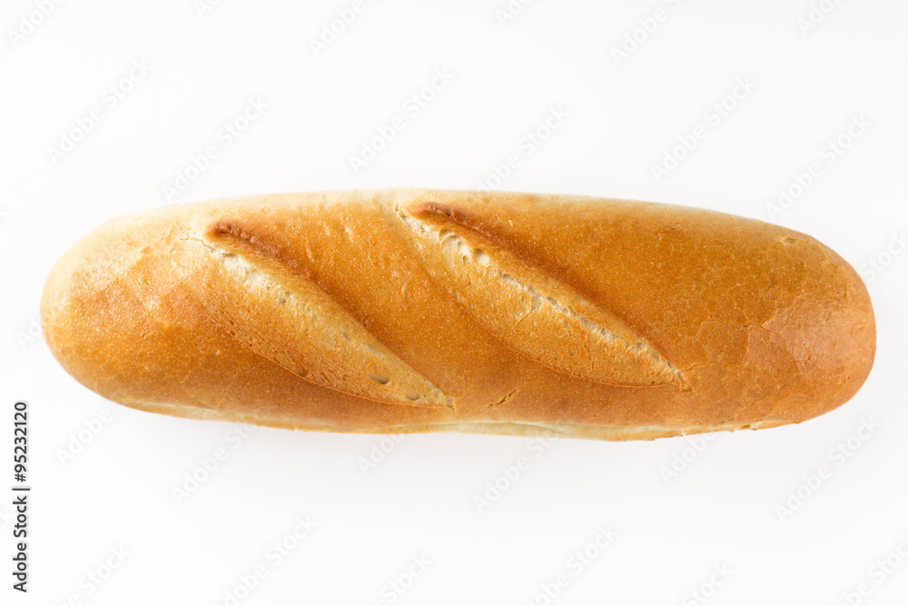 French baguette bread isolated