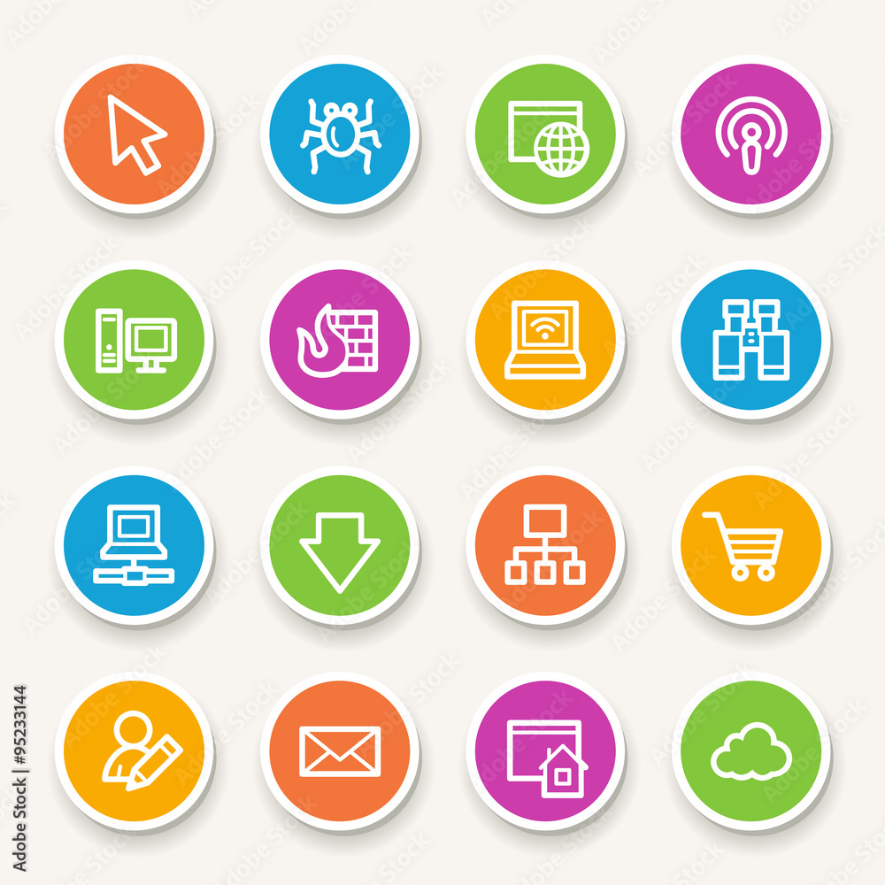 Internet web icons set Internet web icons set